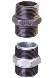 Niplu fonta neagra filet dreapta-stanga 1/2''