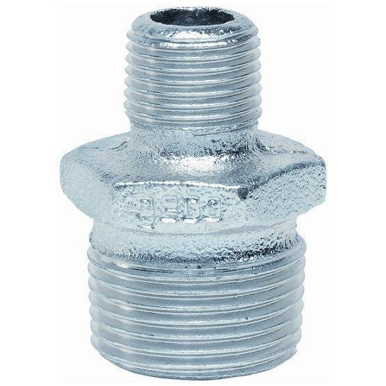 Niplu redus fonta zincat 1''x1/2'' GEBO Platinum