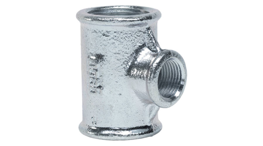 Teu redus fonta zincat 1.1/2''x3/4'' GEBO Platinum