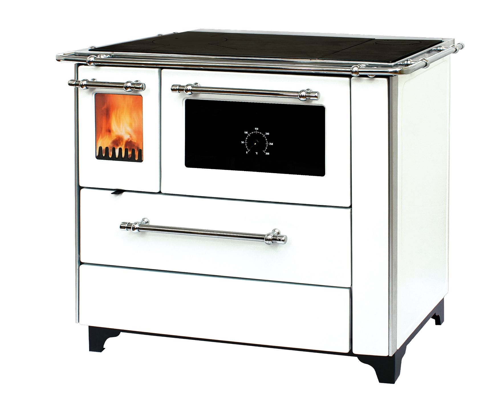 Soba de gatit 7kW Donna90 alb stanga ALFA-PLAM