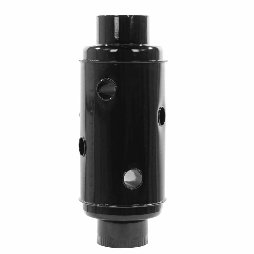 Burlan recuperator caldura rotund neagra DN150mm