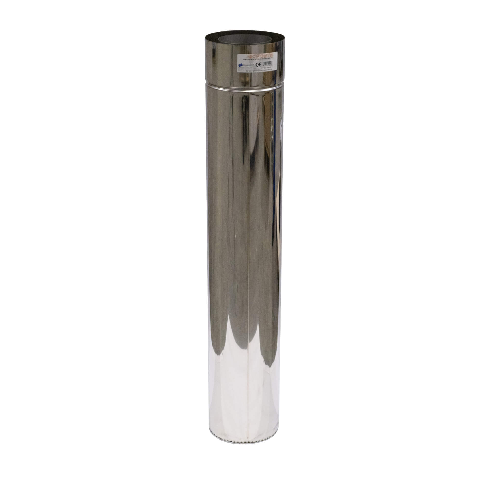 Burlan inox DP DN120/180mm 0.5m 0.5mm ECO