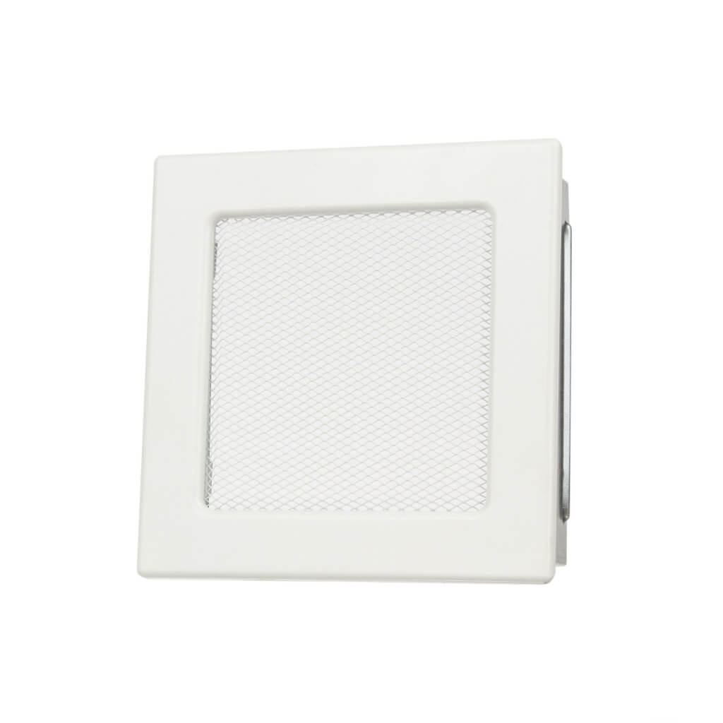 Suport grila aerisire cu jaluzele alb 17x17cm