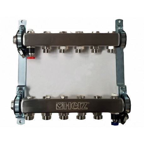 Set distribuitor inox pentru radiator 5 cai 1'' HERZ 1863405