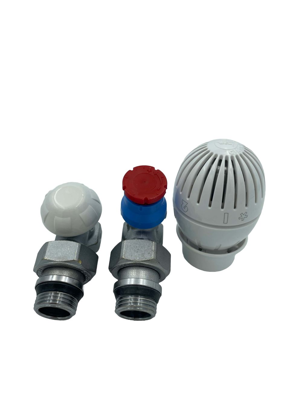 Set robinet tur-retur 1/2" + cap term. Giacomini