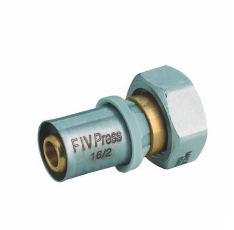 Racord semiolandez mixt presare 16x2 (filet 24x19) FIV
