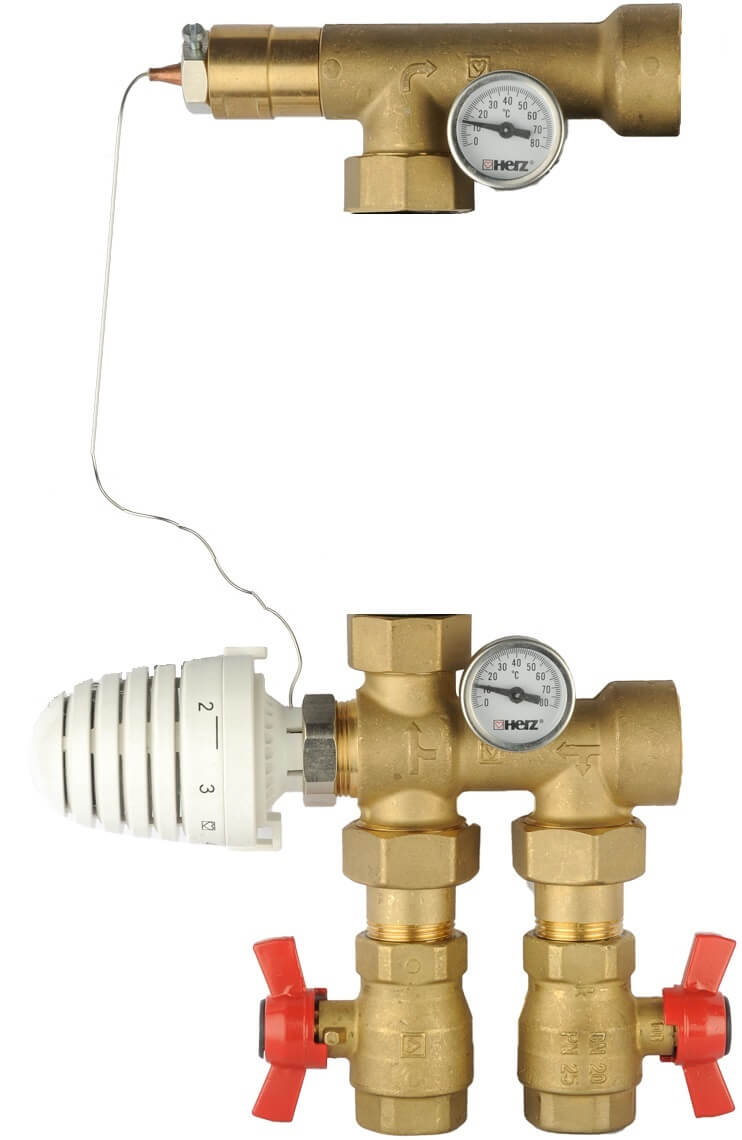 Unitate reglare temperatura fara pompa de circulatie HERZ