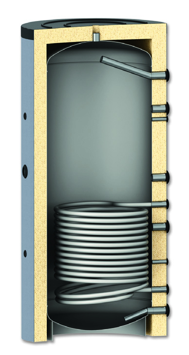 Rezervor acumulare izolat 1500L 1 serpentina AQPTC AQUASTIC