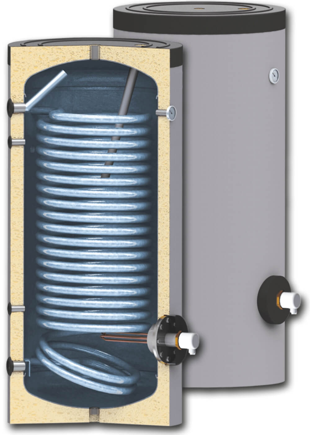 Boiler 150L cu serp. marita pt. pompe de cald SUNSYSTEM