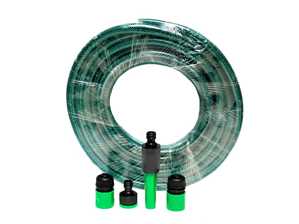 Furtun gradina armat cu accesorii 1/2'' 20m