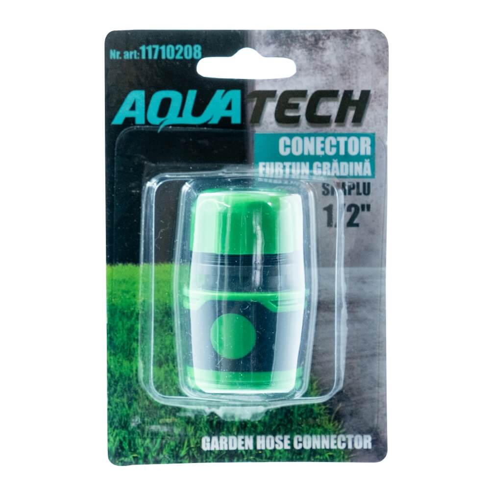 Conector furtun gradina simplu 1/2'' AQUATECH