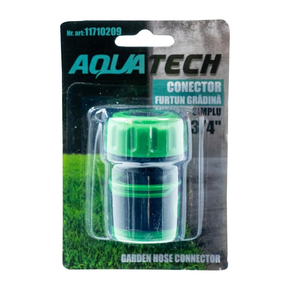 Conector furtun gradina simplu 3/4'' AQUATECH