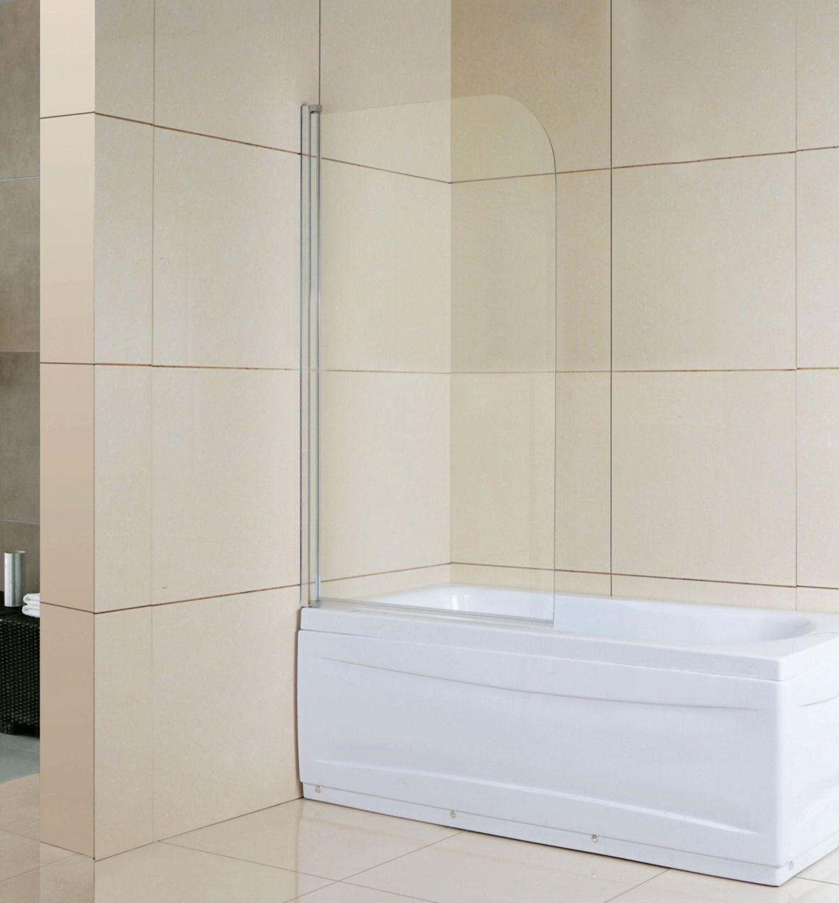 Paravana cada 75x135 sticla secur. 5mm transp. RDY24 GLADYS