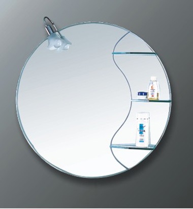 Oglinda cu spot si etajera 80x80cm GOBE