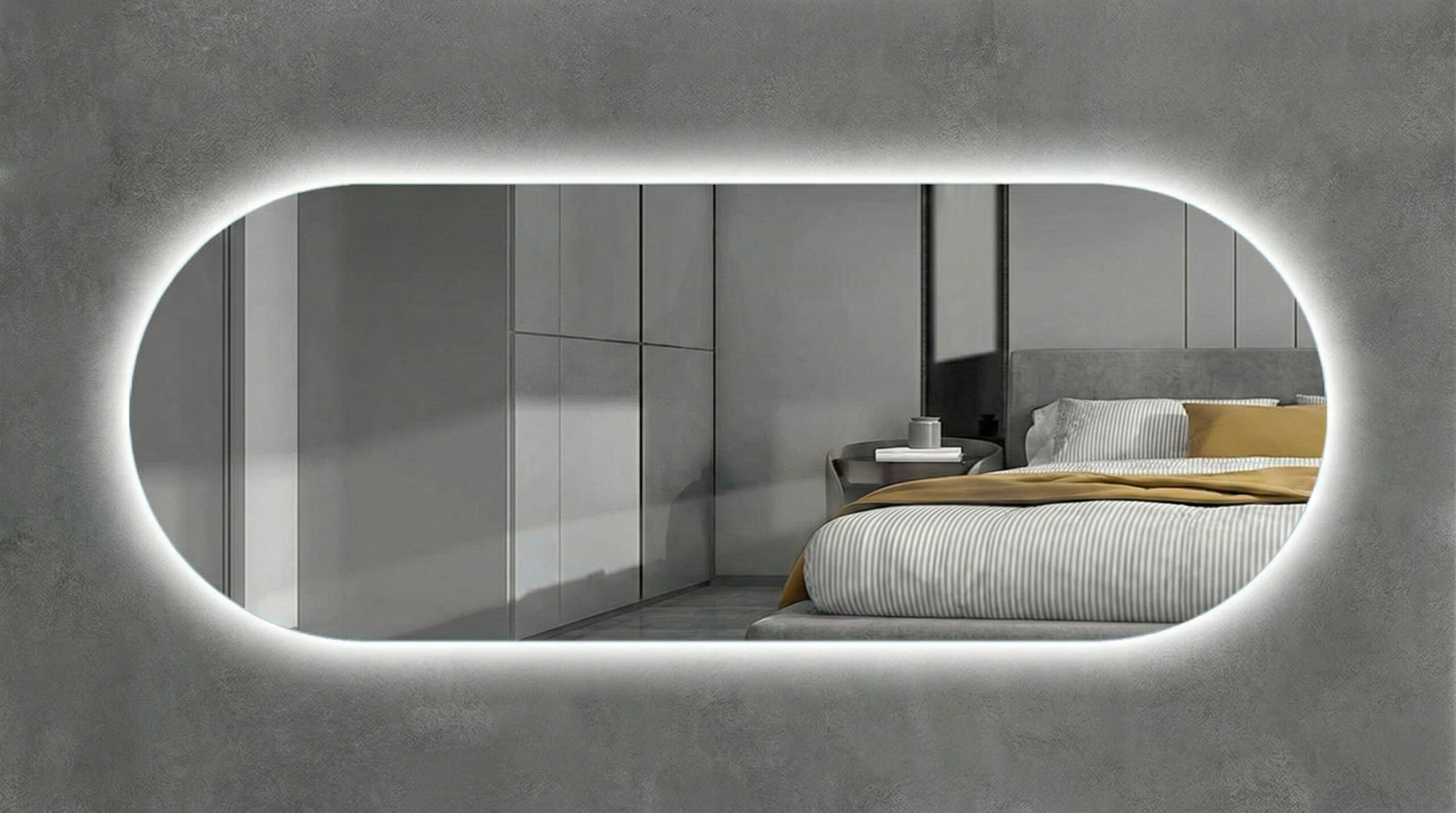 Oglinda LED CCT dezaburire ovala 120x60 cm GLADYS