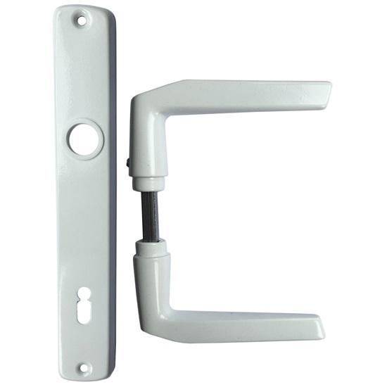 Maner usa interior aluminiu alb cu sild P 90mm