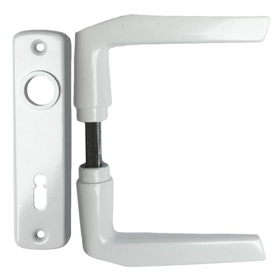 Maner usa interior aluminiu alb cu sild P 55mm