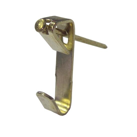 Carlig pentru tablou cupru placat +cuie 16 mm (10buc)