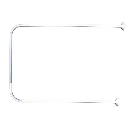 Bara perdea dus tip U alba 90x90x90cm