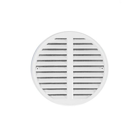 Grila ventilatie rotunda plastic alb reglabil usa 75-125mm