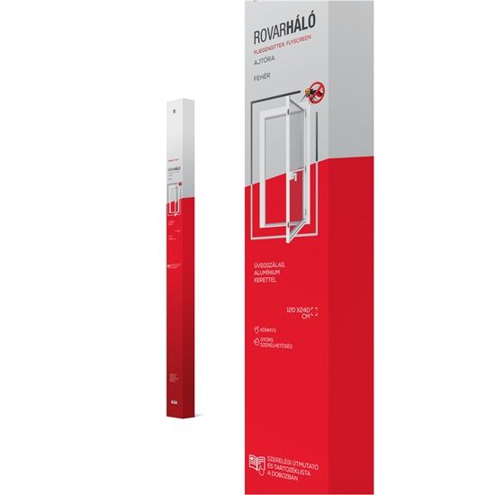Plasa protectie insecte + rama Al pentru usi albe 120x240cm