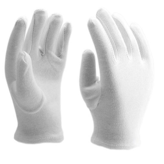Manusi protectie alb 100% bumbac (10)