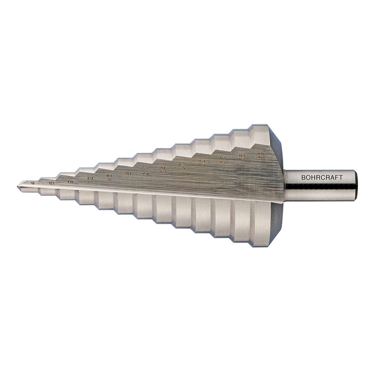 Burghiu in trepte HSS Gr. 3A 4-30mm 14tr. BOHRCRAFT