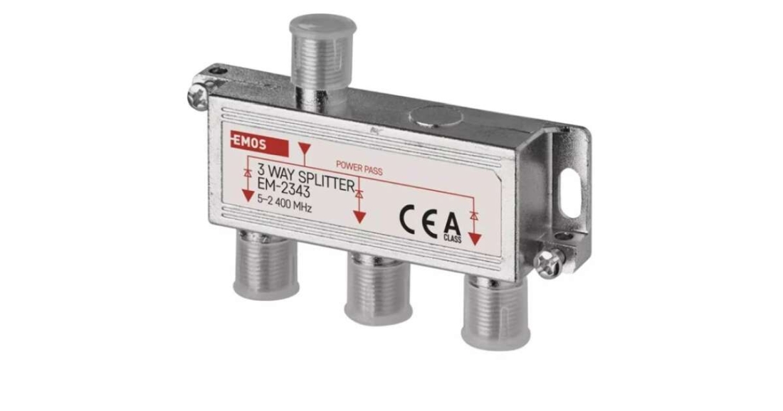 Splitter TV 3 cai 5-2 400Mhz 6dB EMOS EM2343