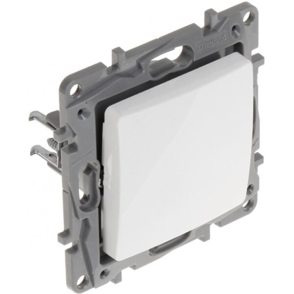 Intrerupator simplu alb 10A LEGRAND Niloe 764500