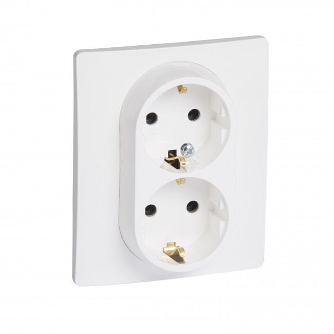 Priza dubla alb 16A LEGRAND Niloe 764534