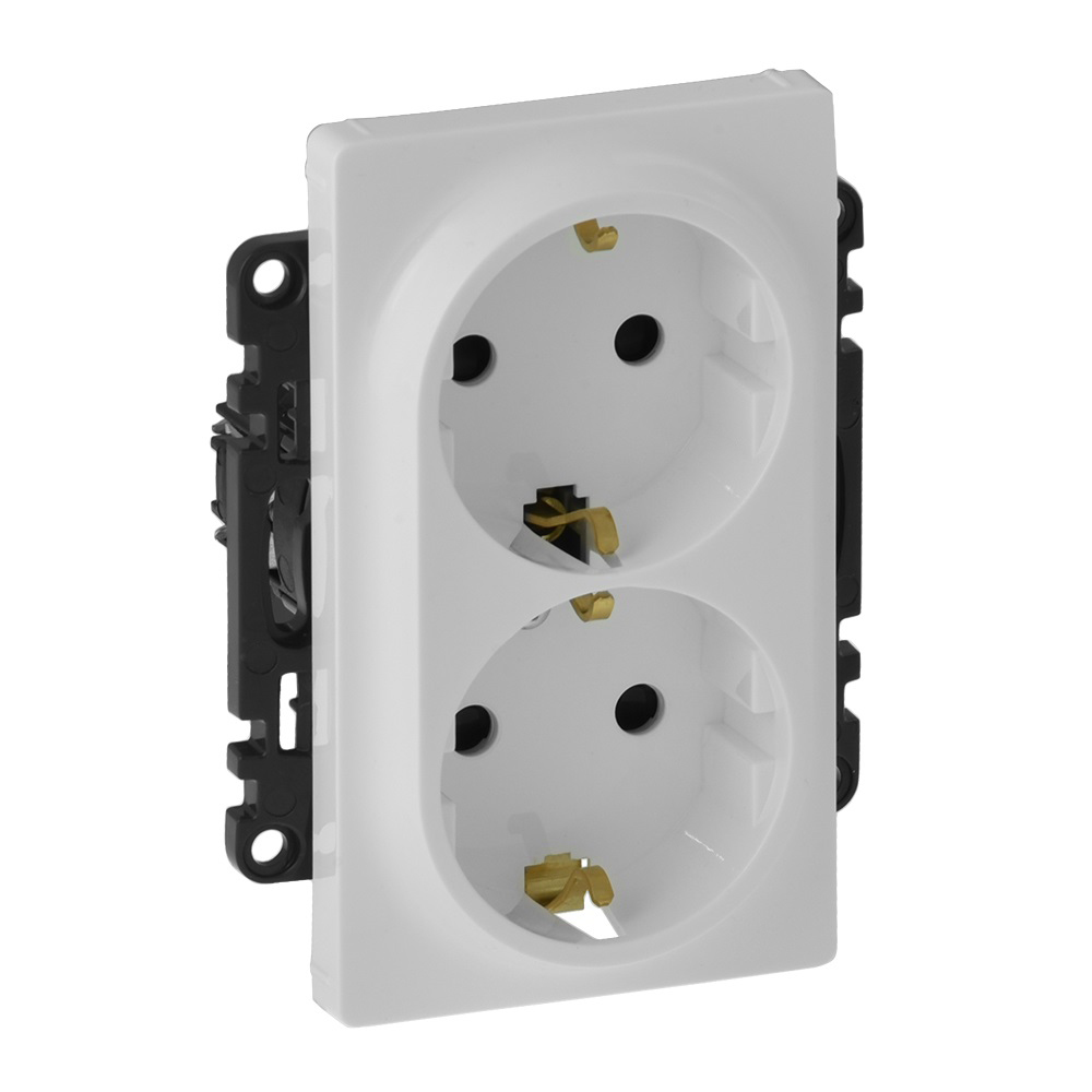 Priza dubla alb CP borne aut. LEGRAND Valena Life 753126