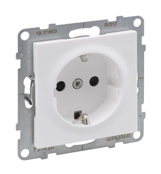 Priza simpla prot. copii alb 16A LEGRAND Suno 721120