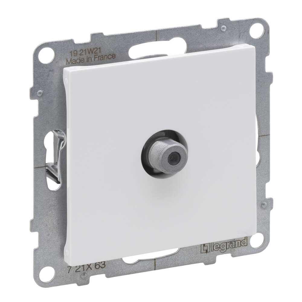 Priza TV capat alb tip F LEGRAND Suno 721163