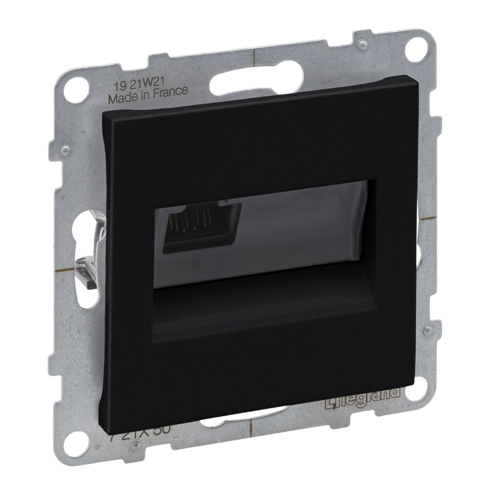 Priza UTP RJ45 negru Cat.5E LEGRAND Suno 721450
