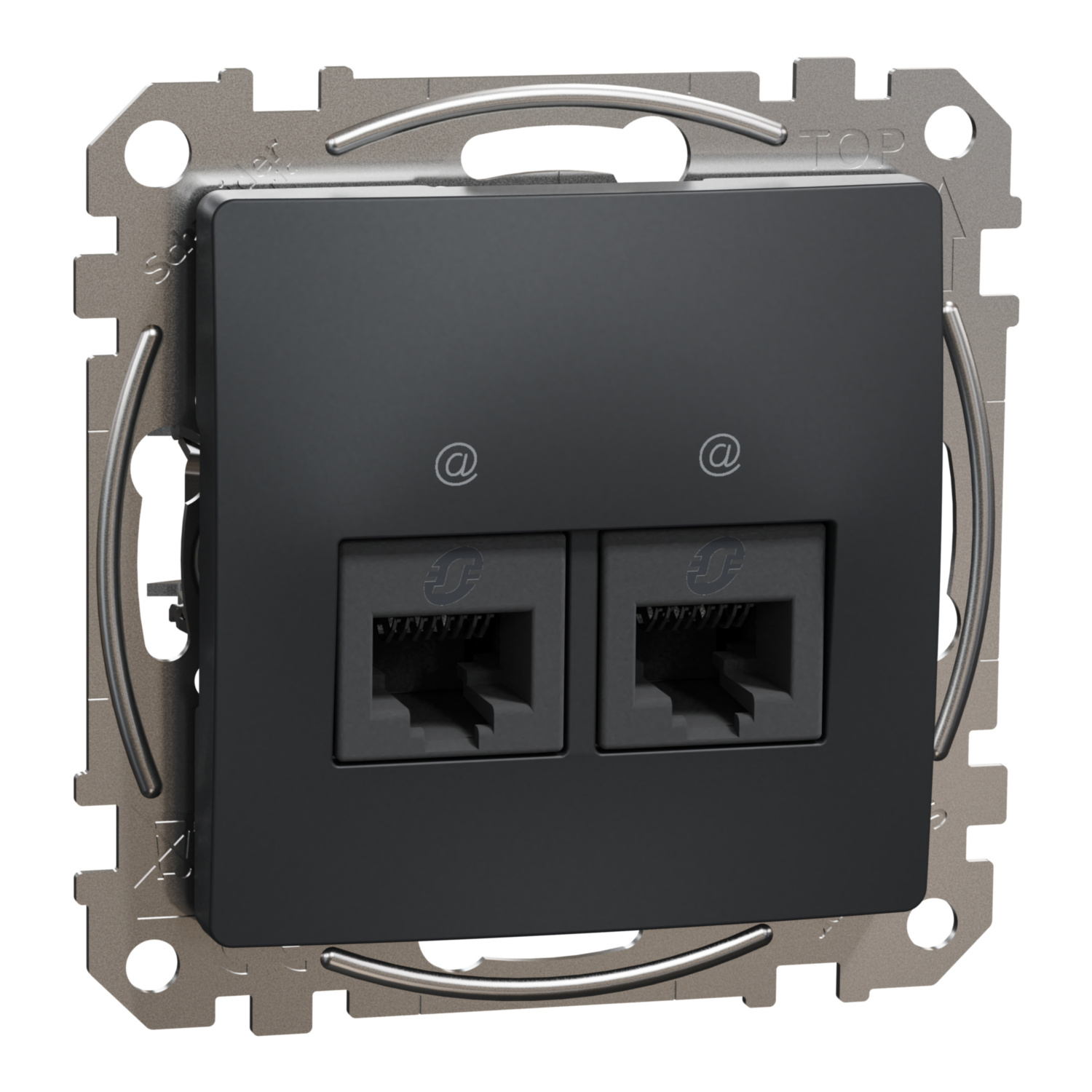 Priza dubla UTP RJ45 Cat.6 antr. SCHNEIDER DESIGN SDD114462