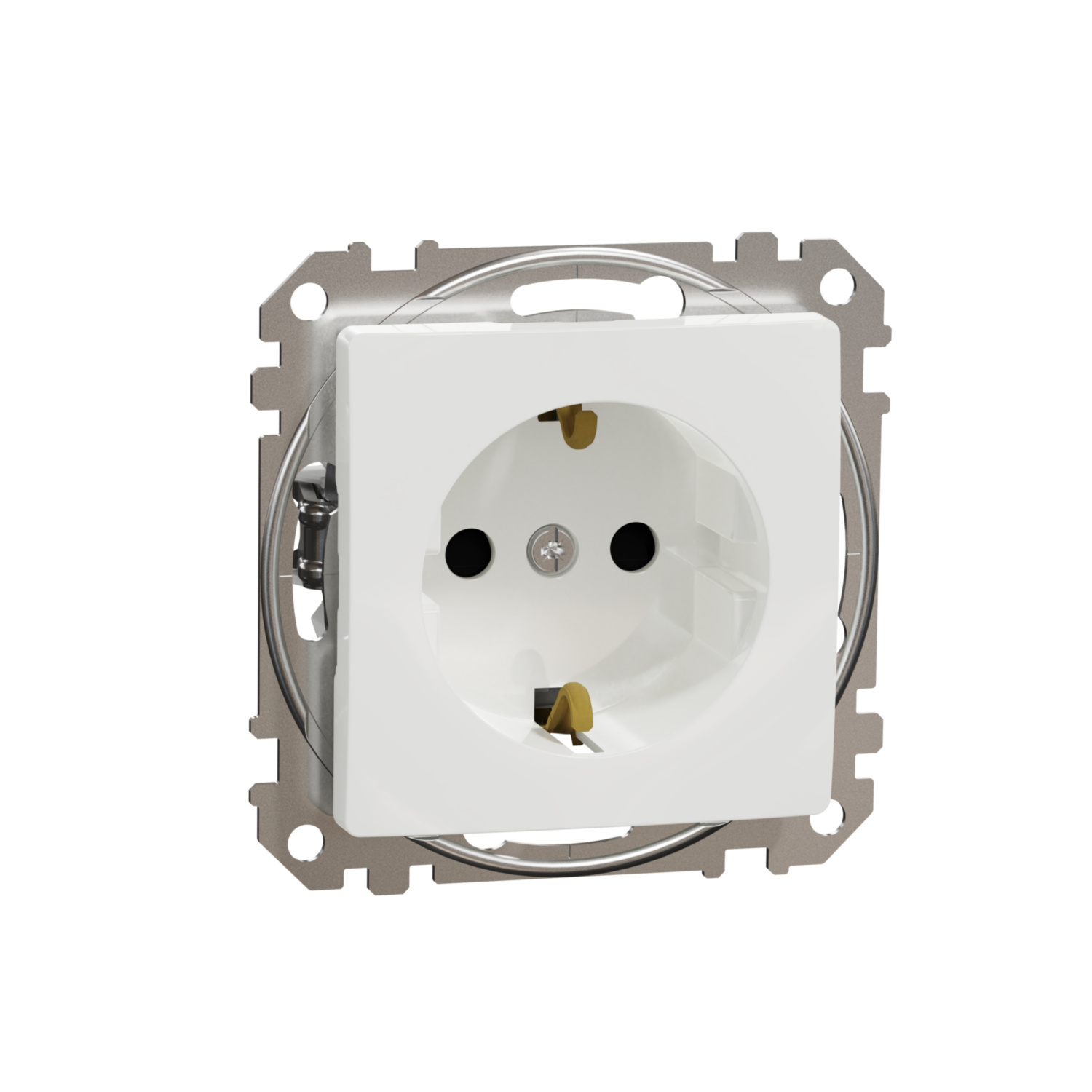 Priza simpla 16A borne aut. alb SCHNEIDER DESIGN SDD111022