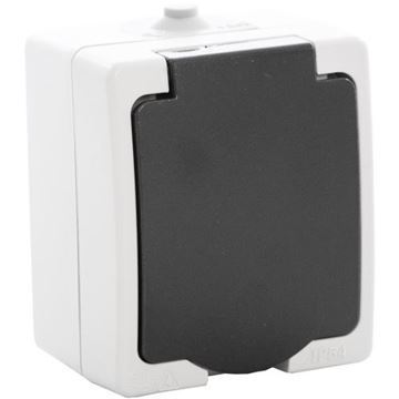 Priza simpla PT IP54 gri 16A STARKE ST00239