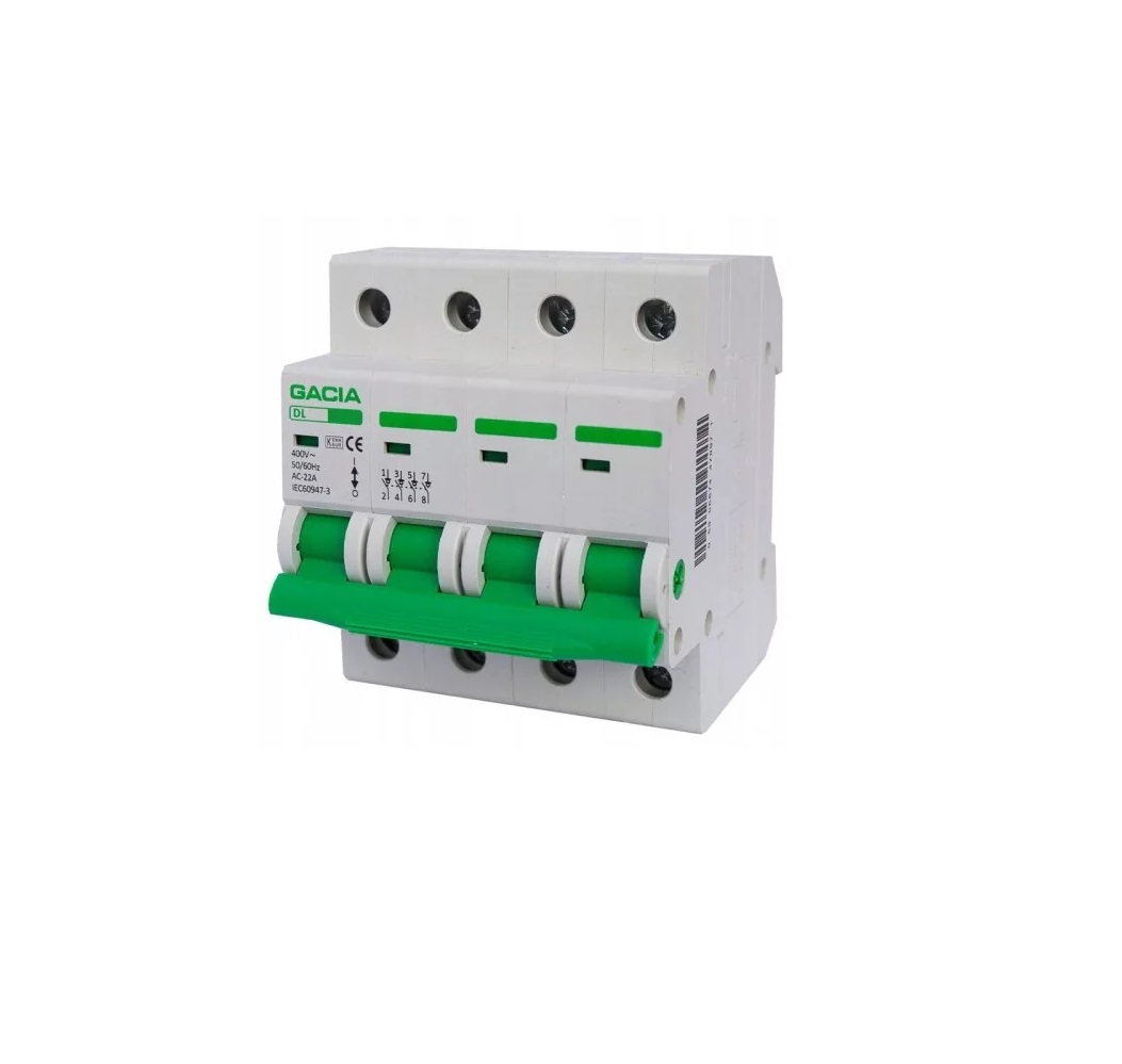 Disjunctor 4P C16 4.5kA GACIA SB6HC-4C16