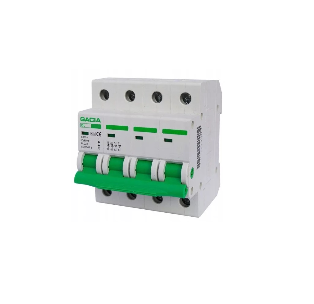 Disjunctor 4P C63 4.5kA GACIA SB6HC-4C63