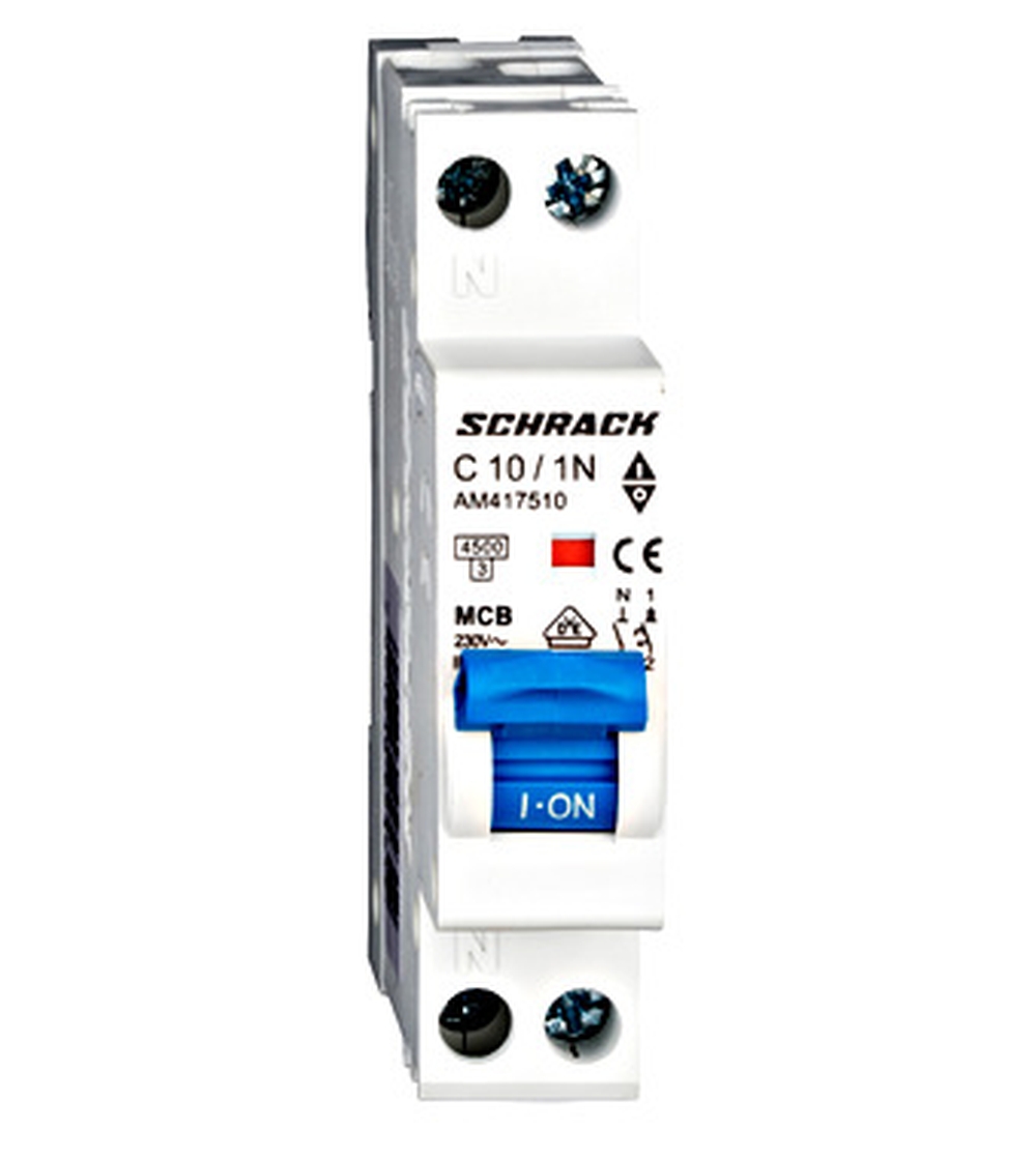 Disjunctor 1P+N 10C 4.5kA SCHRACK AM417510