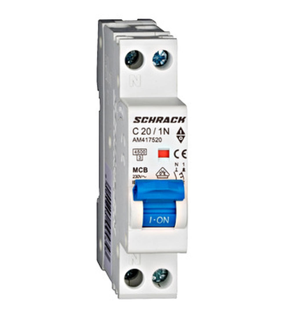 Disjunctor 1P+N 20C 4.5kA SCHRACK AM417520