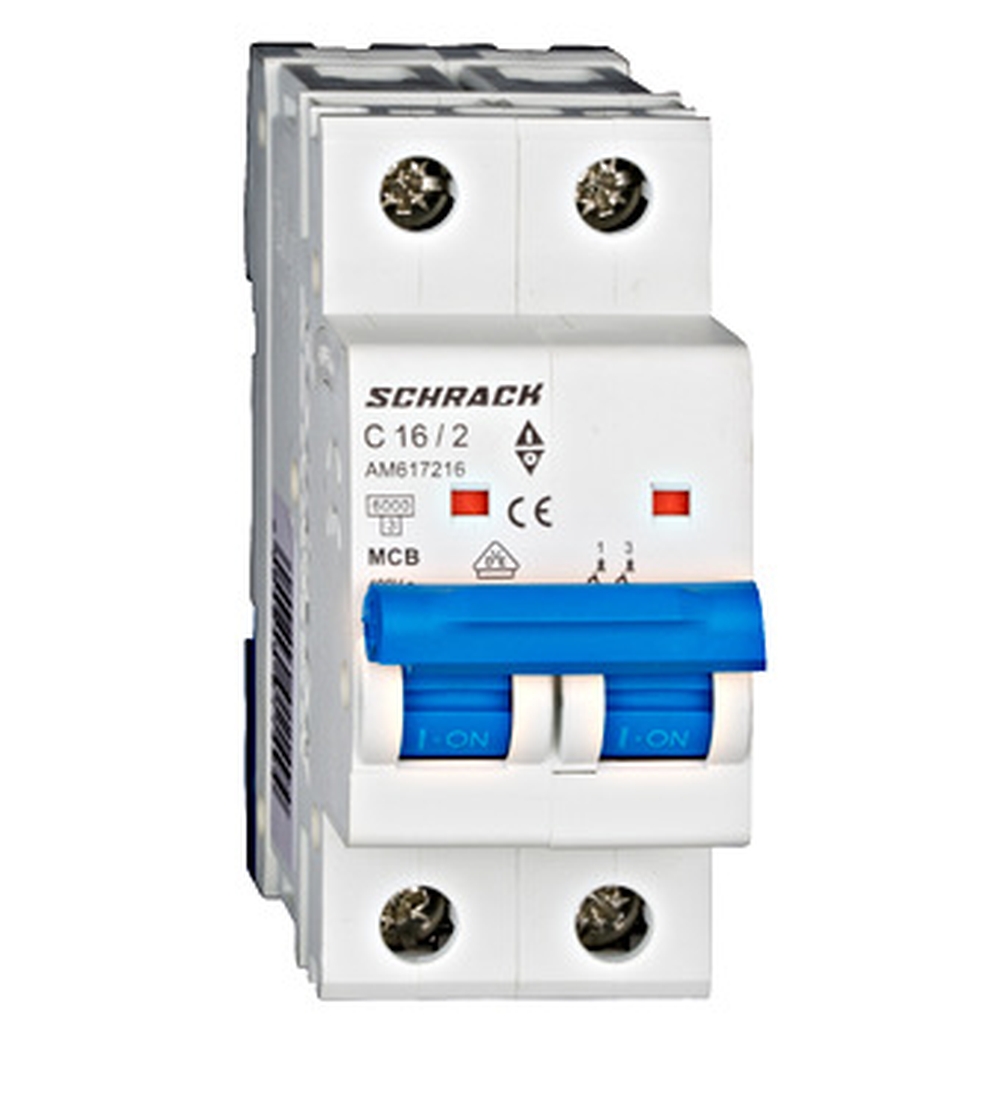 Disjunctor 2P 16C 6kA SCHRACK AM617216