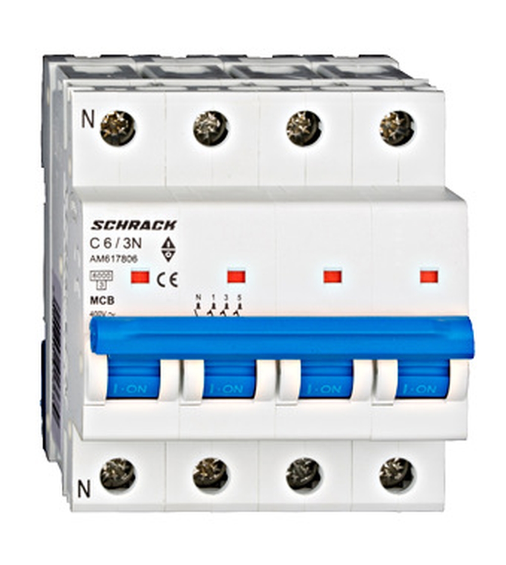 Disjunctor 3P+N 6C 6kA SCHRACK AM617806