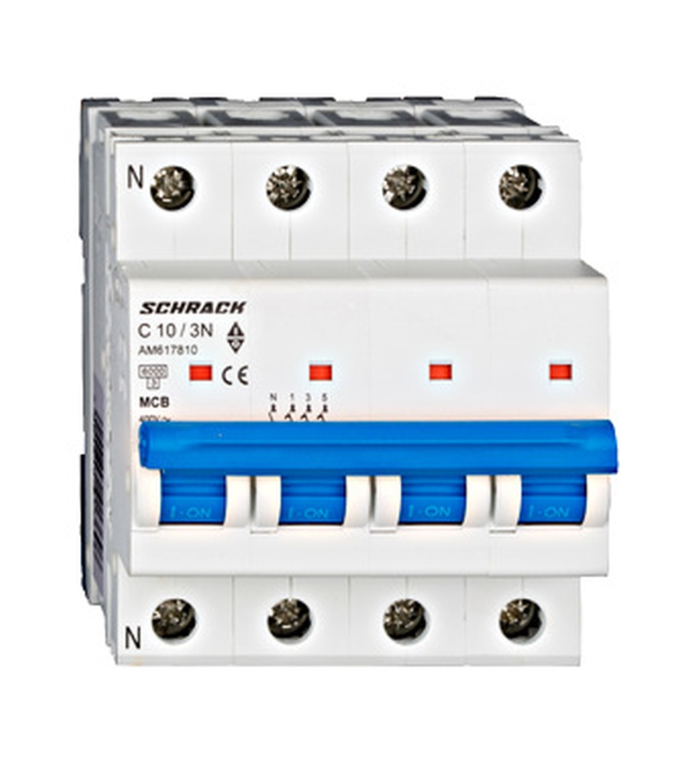 Disjunctor 3P+N 10C 6kA SCHRACK AM617810