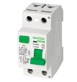 Intrerupator dif. 1P+N 40A 30mA GACIA SR6NM-240-30