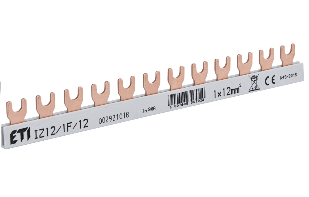 Bara colectoare tip furculita 1P 12M 80A ETI 2921018