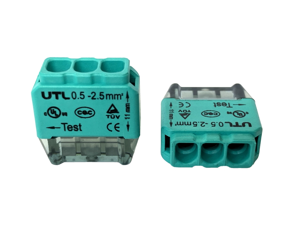 Clema de conexiune verde 3P 0.5-2.5mmp UTL UC413