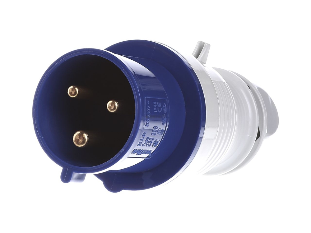 Fisa indus. 3P monofazat IP44 32A 230V WALTHER 230306