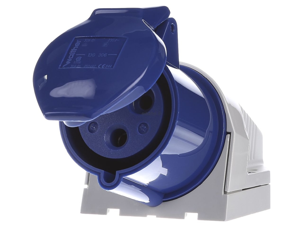 Priza indus. 3P monofazat IP44 PT 32A 230V WALTHER 130306
