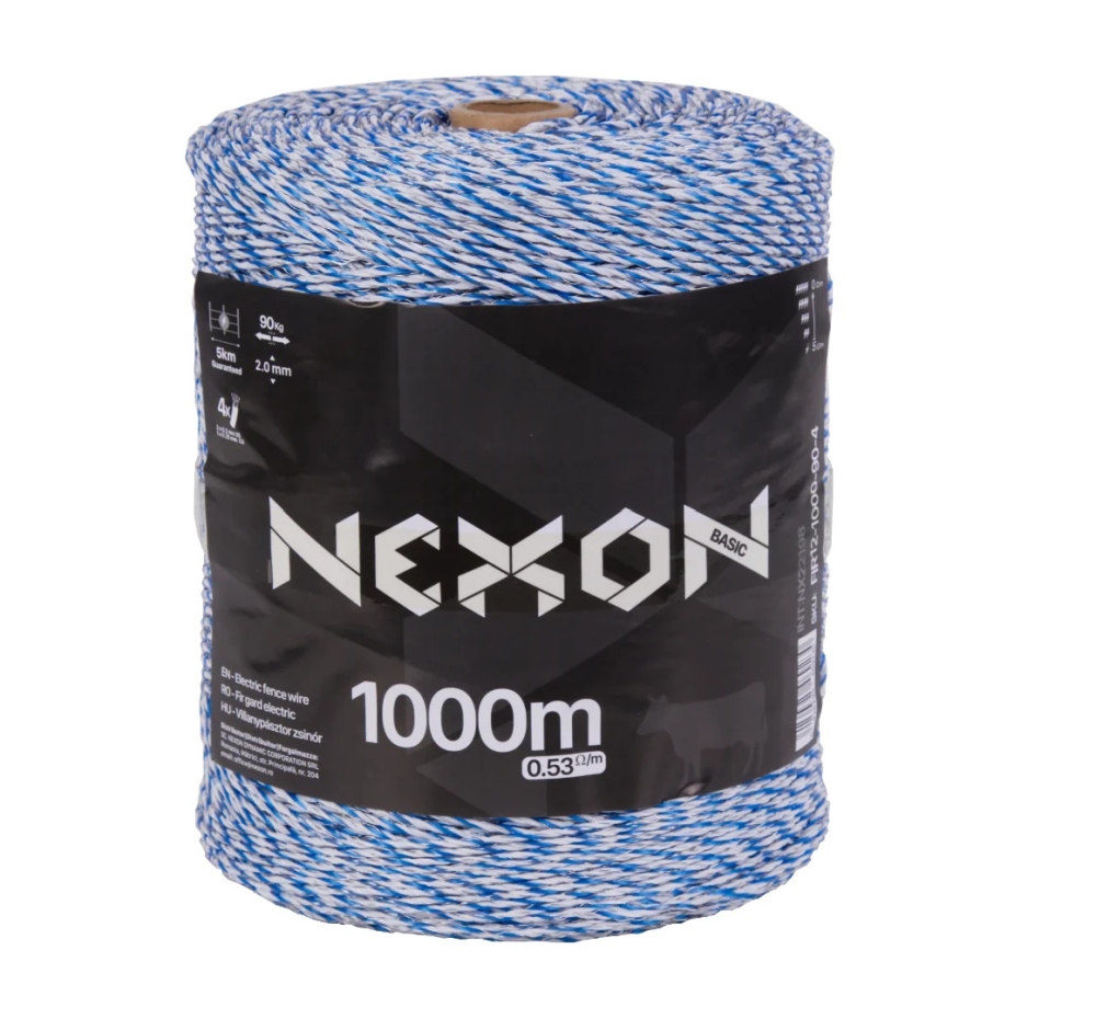 Fir gard electric 1000m 90kg 4lt NEXON BASIC FIR12-1000-90-4